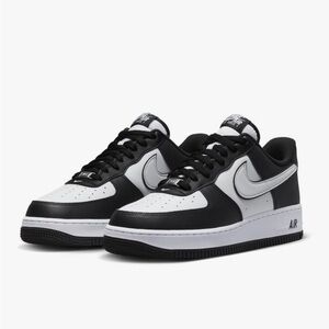 Kids Black and White Nike Air Force 1 Sneakers